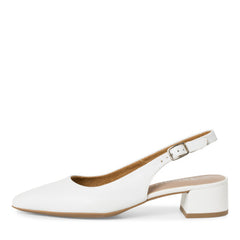 Pantofi Piele Naturala Eva ALB - Tamaris