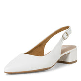 Pantofi Piele Naturala Eva ALB - Tamaris