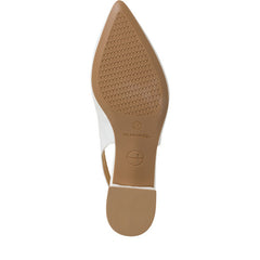 Pantofi Piele Naturala Eva ALB - Tamaris