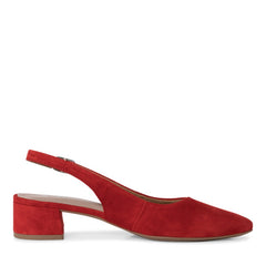 Pantofi Piele Naturala Eva Rosii - Tamaris