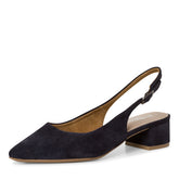 Pantofi Piele Naturala Eva Bleumarin - Tamaris