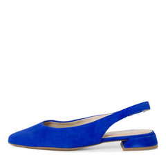 Pantofi Piele Naturala Eva Royal Blu - Tamaris