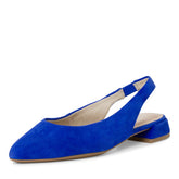 Pantofi Piele Naturala Eva Royal Blu - Tamaris
