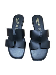 Papuci Piele Naturala Lux Vibe Negru Bellini