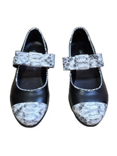Balerini Piele Naturala Alina Black Snake - Dolly Shoes