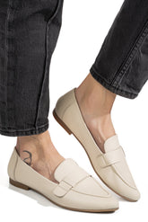 Loafers Piele Naturala Minis Nappa Milk - Bellini