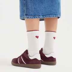 Sneakers Piele Naturala Audry Bordeaux - Tamaris