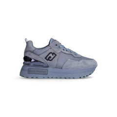 LIU JO MAXI WONDER 52 - SNEAKER COW SUEDE BLUE