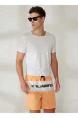 Șort De Baie IKONIK 2.0 MED BOARDSHORTS MOCK ORANGE- Karl Lagerfeld