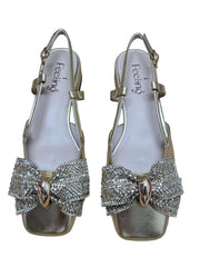 Pantofi Piele Naturala Feeling D75-3903 Gold