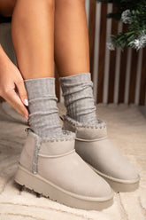 Ghete Tip UGG Solo Soprani Couture Ice Grey