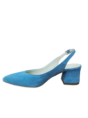 Pantofi Piele Naturala Alma Blu - Dolly Shoes