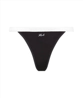 Bikin Bi-colour Satin Thong - Karl Lagerfeld