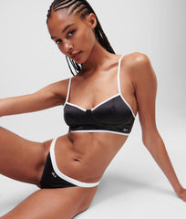 Bikin Bi-colour Satin Thong - Karl Lagerfeld