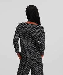 Bluza JACQUARD LOGO SWEATSHIRT- Karl Lagerfeld