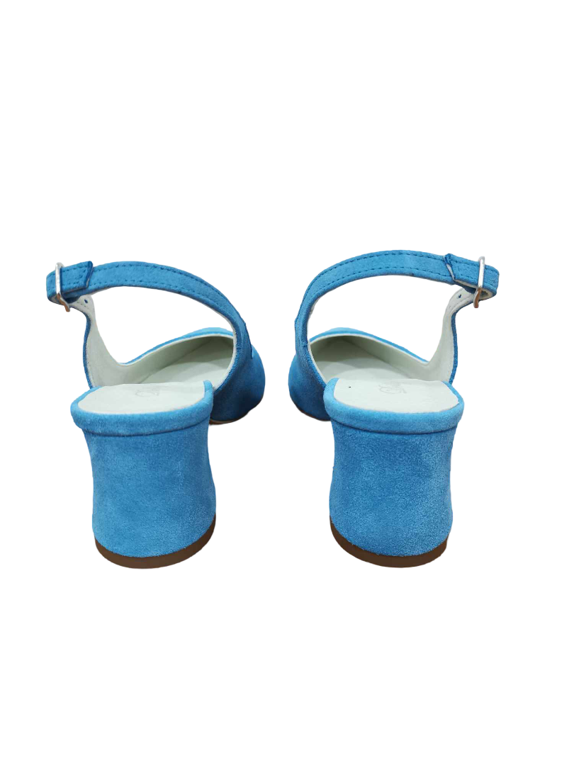 Pantofi Piele Naturala Alma Blu - Dolly Shoes