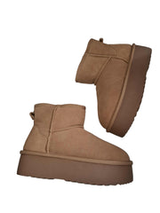 Ghete Piele Naturala Tip UGG Camel - Energy