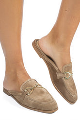 Saboti Piele Naturala Erika Taupe Suede - Bellini