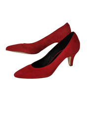 Pantofi Piele Naturala Rebecca Red