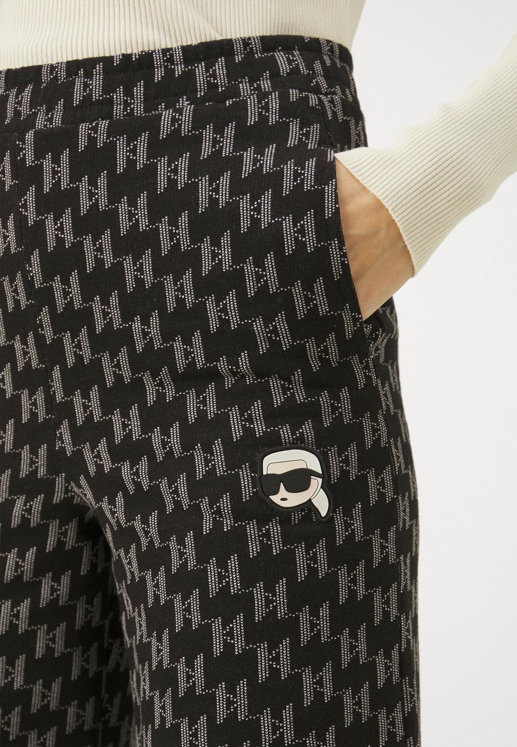 Pantaloni JACQUARD LOGO CULOTTES Karl Lagerfeld