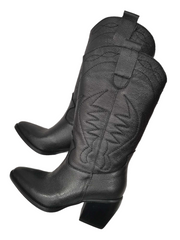 Botine Piele Naturala Madeline Black