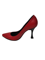 Pantofi Dama Piele Naturala Demi Red -Dolly Shoes