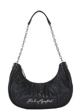 Geanta Kurl Half Moon Black Karl Lagerfeld