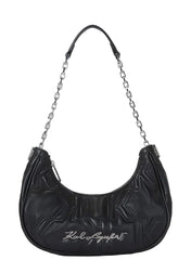 Geanta Kurl Half Moon Black Karl Lagerfeld