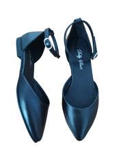 Balerini Piele Naturala Britania Nappa Black