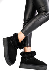 Ghete Tip UGG Solo Soprani Couture Hugh Plat Black