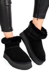 Ghete Tip UGG Solo Soprani Couture Hugh Plat Black