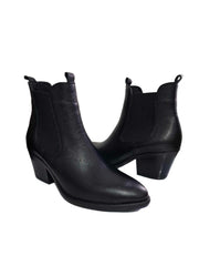 Botine Piele Naturala Ankle Black - Dolly Shoes