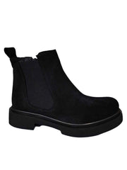 Ghete Piele Naturala Ella Black