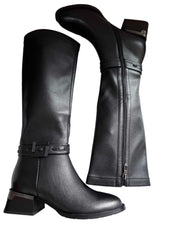 Cizme Piele Naturala Feeling 24-246-002 Black