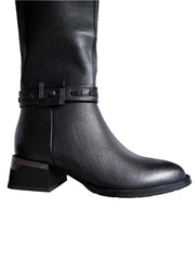 Cizme Piele Naturala Feeling 24-246-002 Black