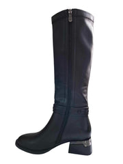 Cizme Piele Naturala Feeling 24-246-002 Black