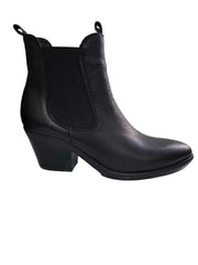 Botine Piele Naturala Ankle Black - Dolly Shoes