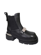 Ghete Piele Naturala Feeling Z051-02 Black