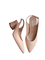 Pantofi Piele Naturala Alma Creamy - Dolly Shoes