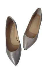 Balerini Piele Naturala 249 Argintiu - Dolly Shoes