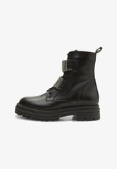 Ghete Piele Naturala Franci QR8 Black