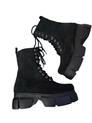 Ghete Piele Naturala Seven Suede - Dolly Shoes