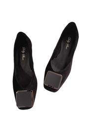 Pantofi Dama Piele Naturala Serena Black - Dolly Shoes