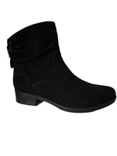 Ghete Piele Naturala Irina G Black Suede - Dolly Shoes