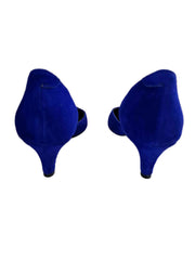 Pantofi Piele Naturala Rebecca Decupat Royal Blu- Dolly Shoes