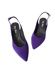 Pantofi Piele Naturala Alma Purple - Dolly Shoes