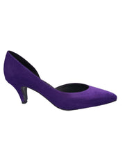 Pantofi Piele Naturala Rebecca Decupat Purple - Dolly Shoes
