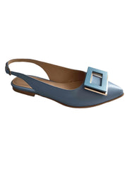 Balerini Piele Naturala Penelope Blue - Dolly Shoes