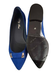 Balerini Dama Piele Naturala DollyACC249 Royal Blu