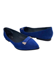 Balerini Dama Piele Naturala DollyACC249 Royal Blu